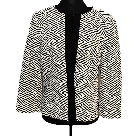 Elie Tahari Jackets & Blazers - Tahari ASL Geo-Print Jacquard Blazer Petite Size 8P